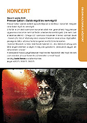 Presser Gbor koncertje az budai Kulturlis Kzpontban, 2015. mjus 6‑n